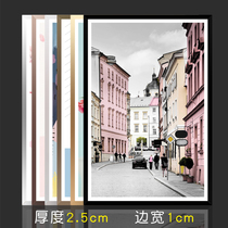Aluminum alloy picture frame Framed Briefs around narrow side Frame Advertising Poster Frame Puzzle Hanging Wall Photo Frame Custom Arbitrary Size