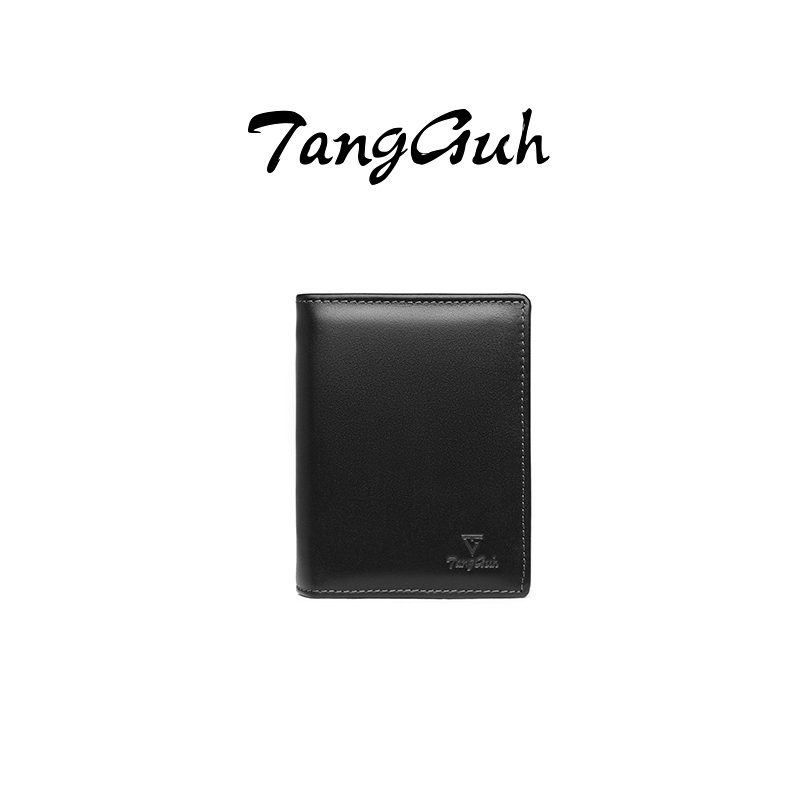 Tangguh Men's Genuine Leather Wallet, Fashionable Short Style, Gift for Dad or Boyfriend, Birthday Gift, Practical Gift Box