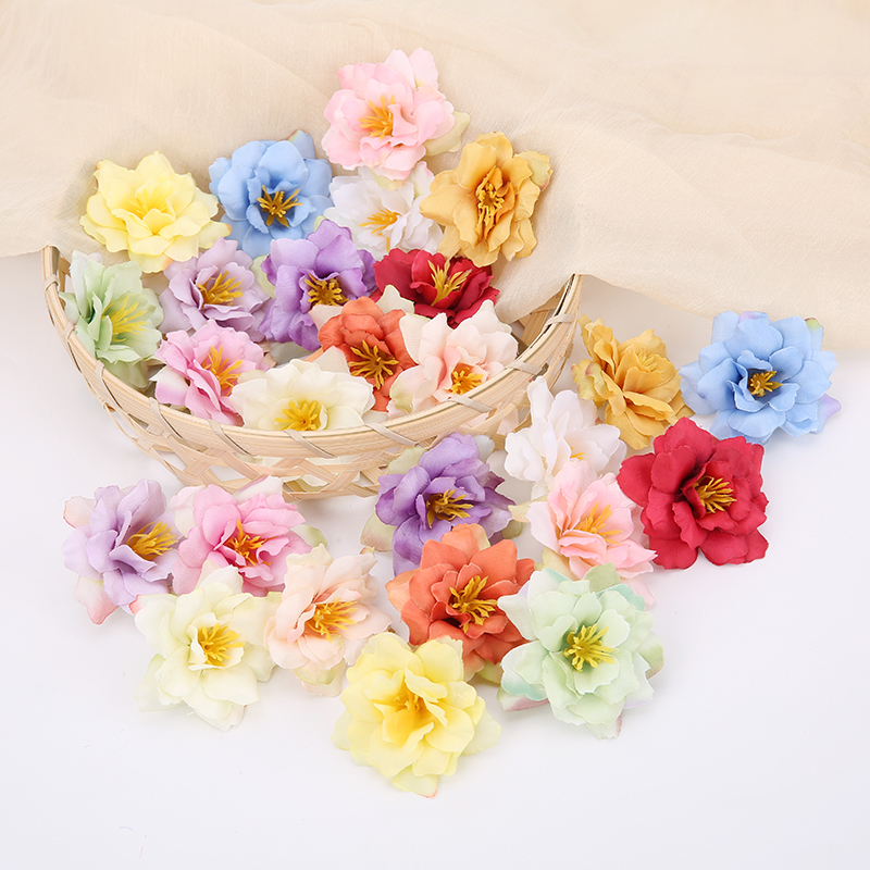Simulation Rosaceae flowers diy handmade flower ring wrist flower material gift box decorated flower silk flower wedding arrangement-Taobao