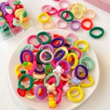 Безвредная милая детская эластичная резинка для волос, полотенце, не повреждает волосы