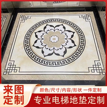 Special carpet floor mat for elevator car PVC elevator floor glue imitation marble custom logo wear-resistant and waterproof floor glue