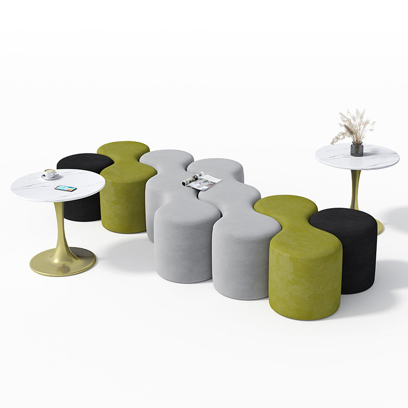 Shoe-changing stool at the door of the home, luxury, shoe shop, long strip, shoe-wearing stool, fitting room, creative entry, low stool, sofa stool