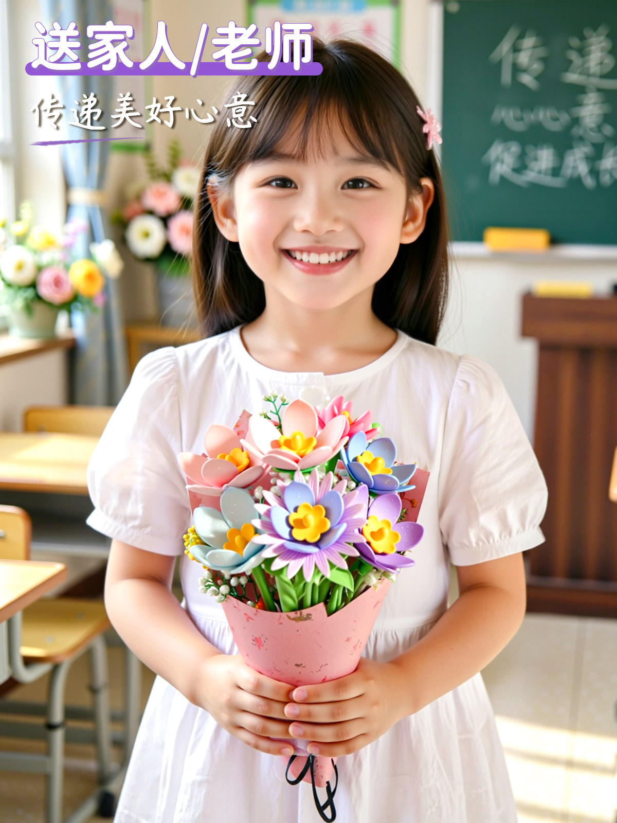 Handmade Creative Floral Machine for Flower Arrangement, Girl's Toy, Educational Pretend Play, Popular Online, Embossing Machine, Birthday Gift