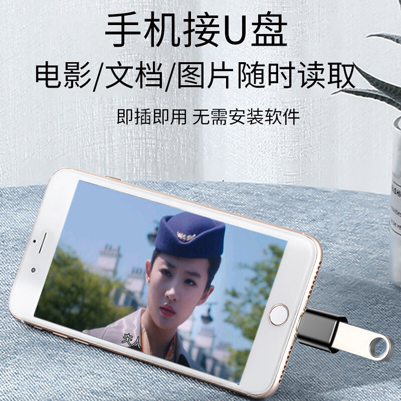 Suitable for Apple iPhone Otg Mobile Phone Adapter, Lightning Interface, 15 USB 3.0 External U Disk Converter, 12 Converter, iPad 13 Tablet Reading U Disk, Typec