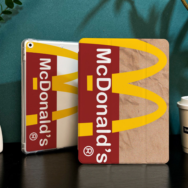 Fun fries apply ipad9 protective sleeve 2022 new air5 air4 air4 Apple ipadpro11 inch with pen slot 2019 Ninth 8 generation transparent 2020m