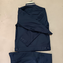 Genuine new ship summer training uniform set marine work clothes on board reflective strips anti-scratch navy blue work clothes