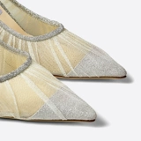 [Подарок] [Горячая продажа классика] Джимми Чу/Любовь Женская сетчатая сетчатая туфли одиночная обувь Свадебная обувь JC