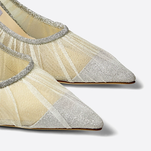 [Подарок] [Горячая продажа классика] Джимми Чу/Любовь Женская сетчатая сетчатая туфли одиночная обувь Свадебная обувь JC