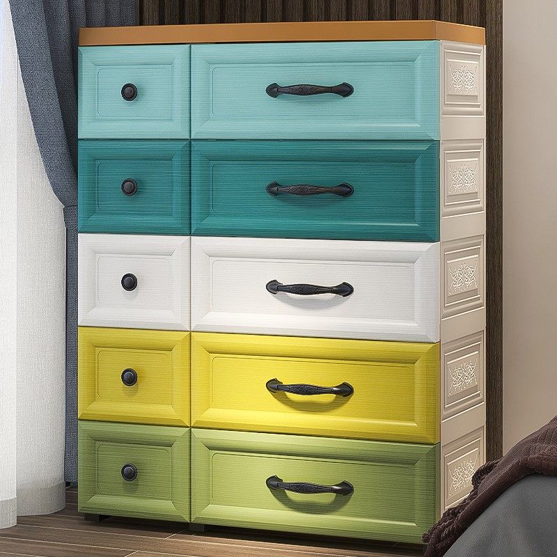 Cabinet multi-functional drawer locker cabinet multi-floor plastic room room household bedroom locker