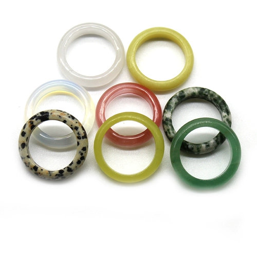 Белый халцедон, арбуз, красные пятна, лазурит, кулон-кольцо из лимонного нефрита, беговое кольцо, украшения из бегового кольца, фурнитура, полуфабрикаты