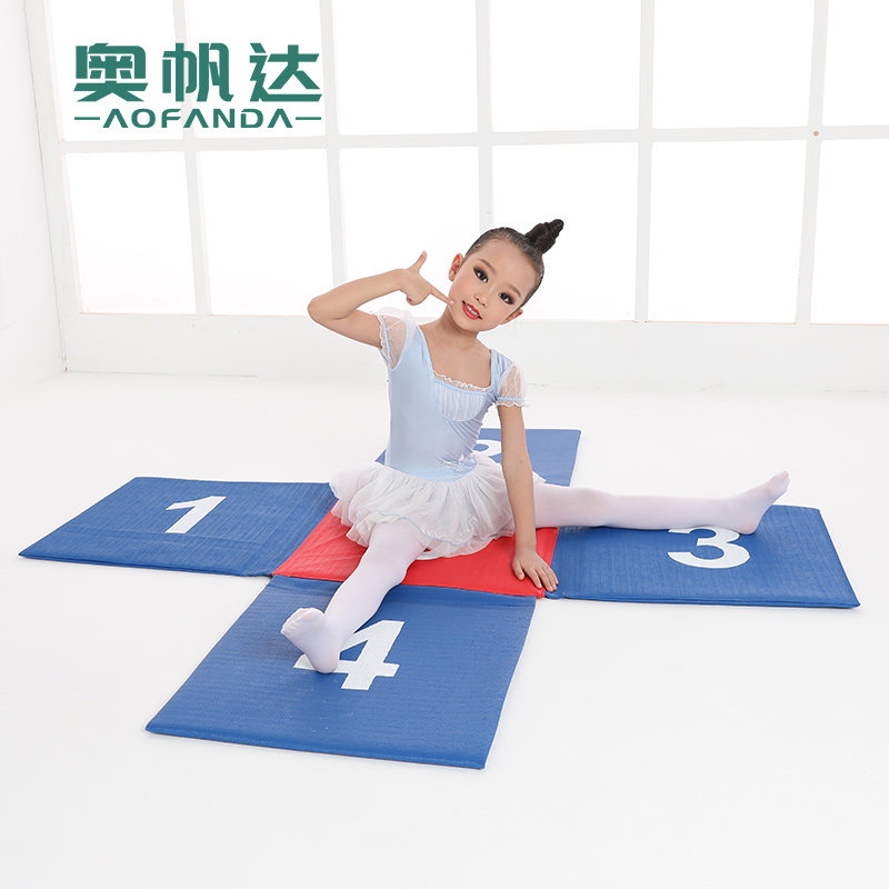 Parent-child School Kindergarten Early Teaching Aids Literacy Jumping Pads Children Splicing Mats Fun Racing Digital Cross Jumper