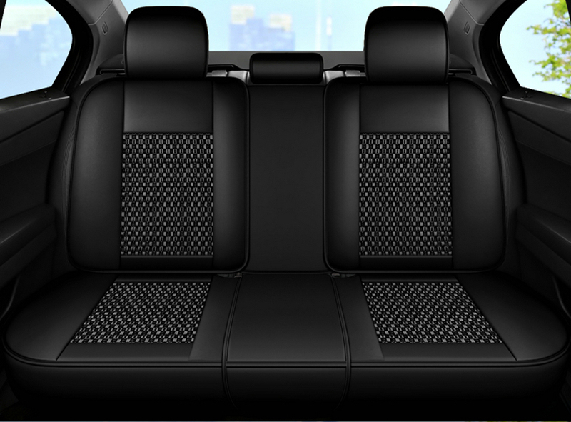 Rear Car Seat Cushion, Three-Seater, All-Season, Ice Silk, Full Surround Seat Cover, Car Interior Seat Cover, Front Seat Cushion