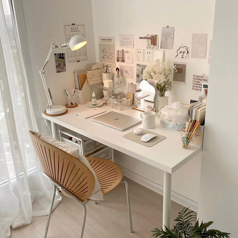 Light luxury desk home desktop computer desk girl makeup table bedroom small apartment table simple modern desk