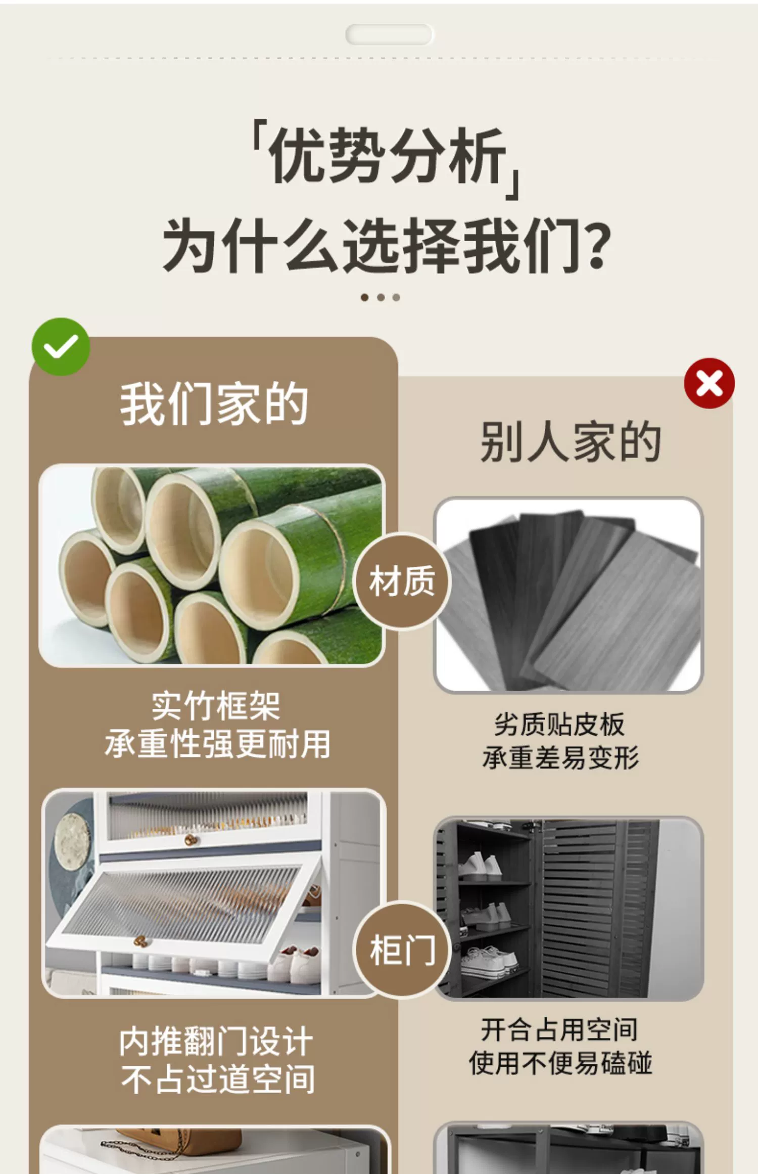 Tủ Giày Nhà Ô Cửa Tre Trắng Chống Bụi Giày Dung Tích Lớn Tích Hợp Lưu Trữ Treo Tường Tiết Kiệm Nhỏ Hẹp