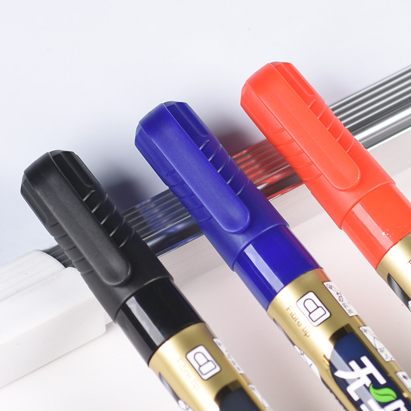 Jinwannian Film-Forming Pen, Dust-Free, Direct Liquid Type, Refillable Ink, Whiteboard Pen, Erasable, Black, Blue, Red, Safe and Non-Toxic