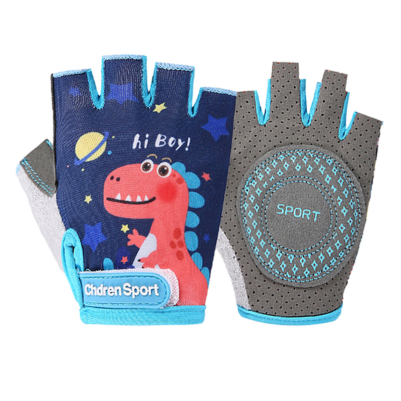 Children's riding half-finger gloves summer bicycle cycling sports non-slip breathable hand guard balance car pulley