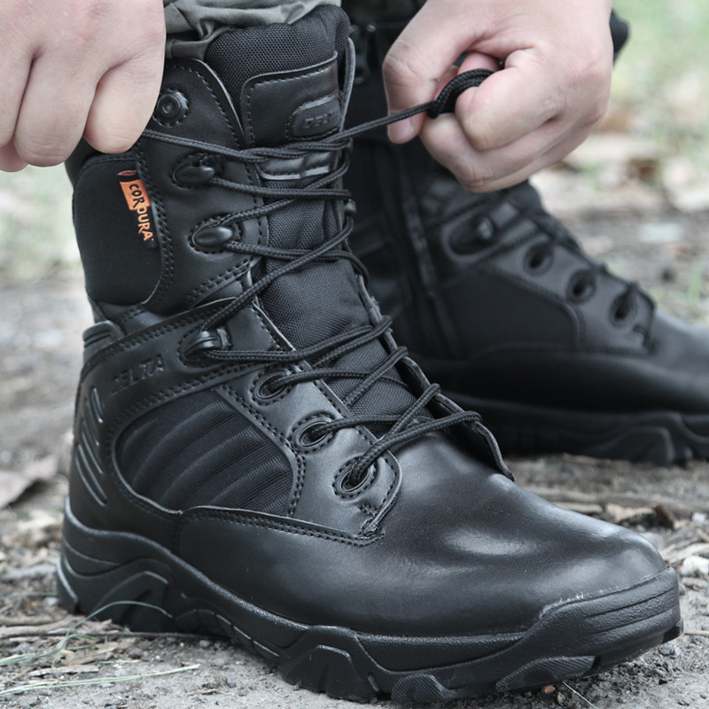 Ultra-light training boots men's special forces tactical boots delta field quick response shoes outdoor desert hiking shoes