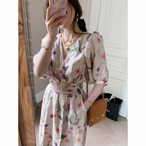 Tea Hysteria Style Retro Super Fairy sweet and gentle wind crummy with little fresher and dress children 2021 new summer