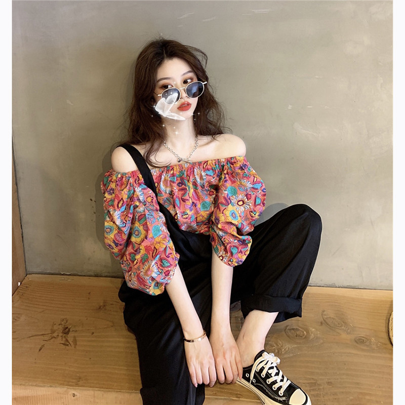 2023 new salt - sweet summer network red fried street with broad leg pants professional air field two pieces of early spring female