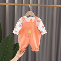 Baby Clothes Cute Super Cute Summer Boy Clothing Girl New Suit 2022 Spring Clothing 0-3 Year Old Female Baby Pure Cotton 1