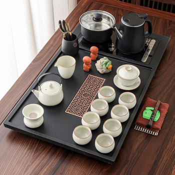 Haoyao Tea Set for Home Use, Fully Automatic Smart Kettle, Integrated Tea Table, Kung Fu Tea Set, Artificial Stone Tea Tray