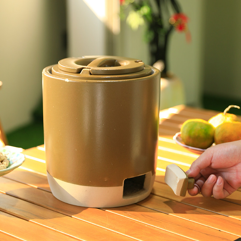 Five Generations of Green Charcoal Stoves for Brewing Tea, Roasting, and Heating Milk, Traditional Clay Stoves for Home Use