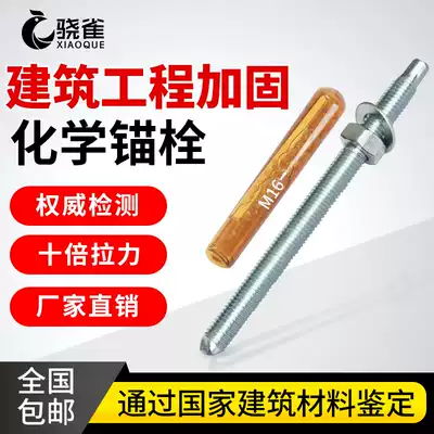 Chemical Anchor Bolt Billboard Reinforcement Chemical Bolt Building Reinforcement National Standard M10M12M16M20 Complete Single Screw