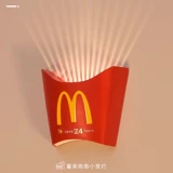 McDonald's Fresh Fries Little Night Light Движение подарка подарки девочки подают девушку подругу подруга мальчики для мальчиков Qixi Festival