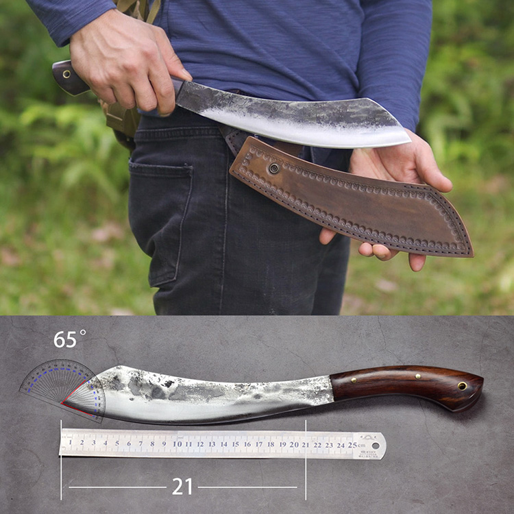 Nanlin handmade Hacket scimitar Japanese-style Palan forge custom BC camping outdoor chopping tree Open Road farm barrier