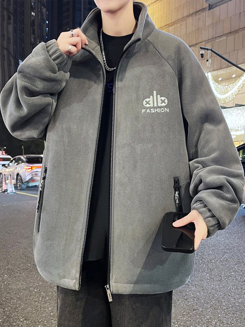 Austrian velvet new cotton jacket for men and teenagers in winter thickened stand-up collar cotton jacket for boys warm cotton jacket trendy