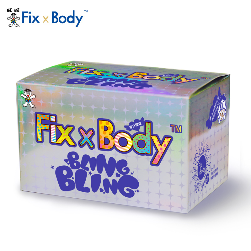 买一送一旺旺fixxbody礼盒BLINGBLING闪盒控卡代餐休闲零食大礼包