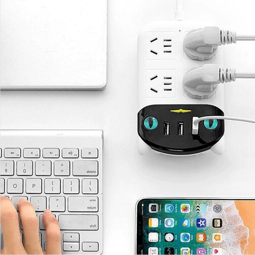 Много -функциональная заглушка -В сокете платы с зарядкой USB и подключением -проводной проводной заглушкой -В Porous Home Use Extension Trailer Poard