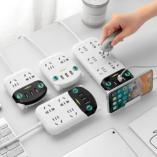 Много -функциональная заглушка -В сокете платы с зарядкой USB и подключением -проводной проводной заглушкой -В Porous Home Use Extension Trailer Poard