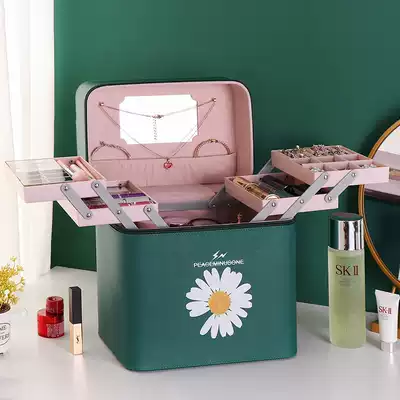 Large capacity cosmetic bag women cosmetics storage box ins Wind large portable 2020 new super fire cosmetic case