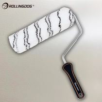 Rollingdog latex paint roller brush eggshell light medium hair roller imported paint wall brushing tool