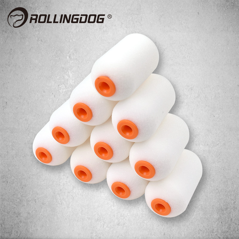rollingdog ROLLING DOG IMPORT SPONGE ROLLER BRUSH FLAT AND FINE EMULSION VARNISH BRUSHED WALL HAIR SLEEVE 00349