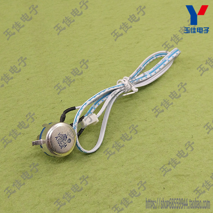 Carbon film potentiometer WH5-1A A100K with resistance value single-turn potentiometer with wire (H4B5)