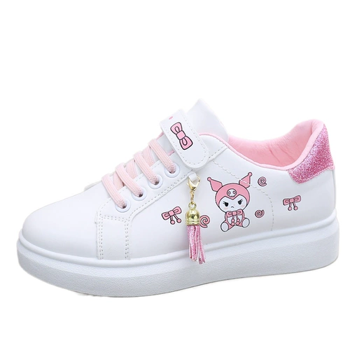 Белая обувь, детская спортивная повседневная обувь для отдыха, кроссовки, осенняя, тренд сезона