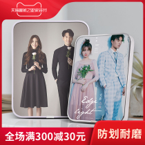 Make a photo frame set up on the wall wedding certificate family photo high-end photo studio wedding photo zoom in and wash photo diy custom