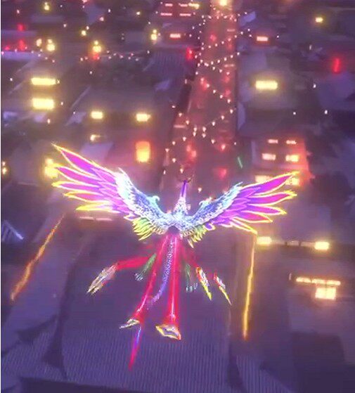 Cool dog starry live gift Kun sells new mythical Phoenix Moon City flying dragon in the sky warehouse gift