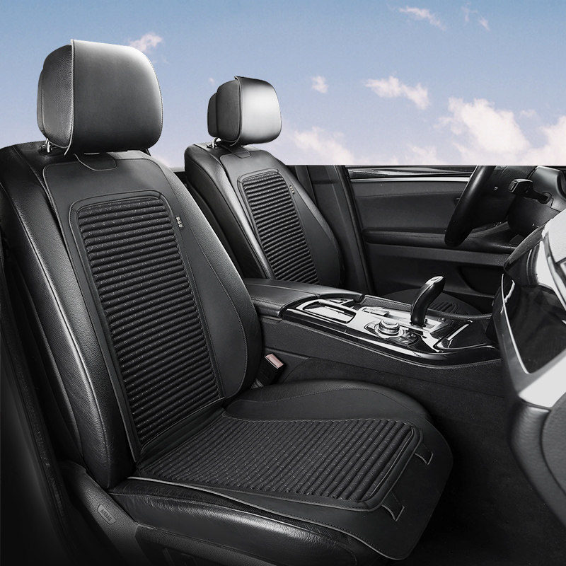 New health buckwheat car cushion four seasons universal small waist saddle cushion breathable half-pack non-slip linen seat cushion