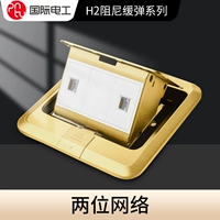 Двойная вилка заземления компьютера с демпфирующим выдвижным типом