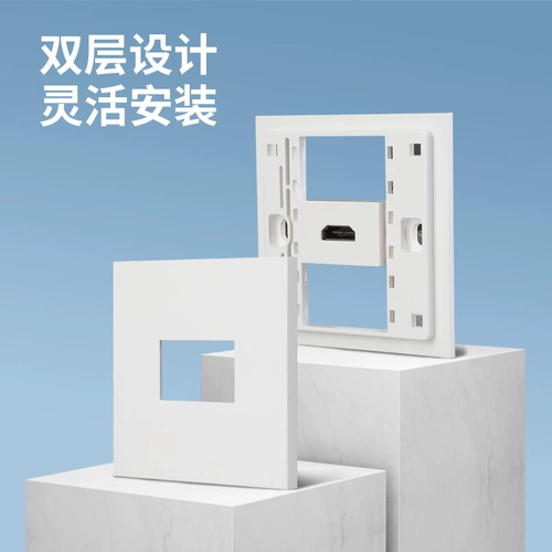 Тип 86, скрытая панель HDMI с прямым подключением, компьютер, HD-мультимедиа, линейный видеотелевизор высокой четкости 4K, настенная розетка HDMI