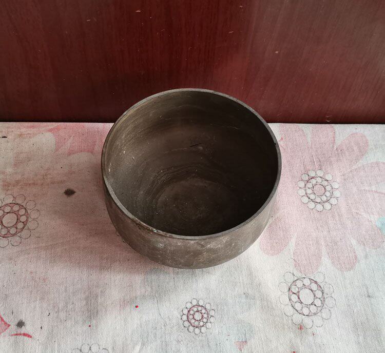 Belonging to the Hall Antiquity Ancient Play Bronze Bronze Ware Collection Beauty White Bronze Bowl 10390