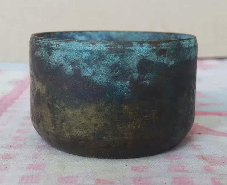 Belonging to the Hall Antiquity Ancient gameplay bronze ware collection Old Bauer Pulp Noodle copper incense stove 3614