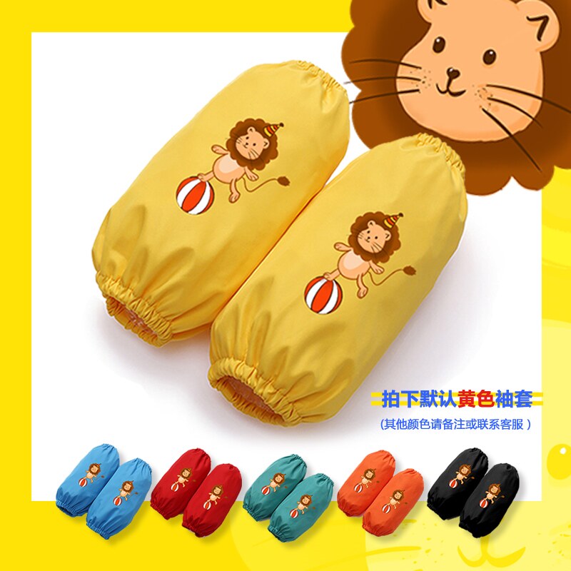 Baby sleeves Male baby boy among girls Long version 1 year old waterproof 2 yellow hand Show fine art drawing armchair for dinner