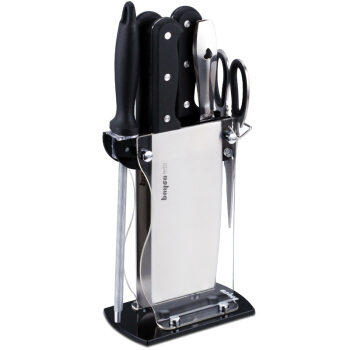 BAYCO Knife Set Stainless Steel Knife 7-Piece Clip Handle Series Kitchen Knife Set BD2267