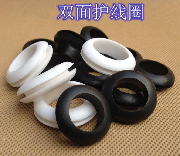 Outlet hole leather sleeve clothing rod fixing buckle protection card slot power cord buckle cable rubber sealing ring cable protection