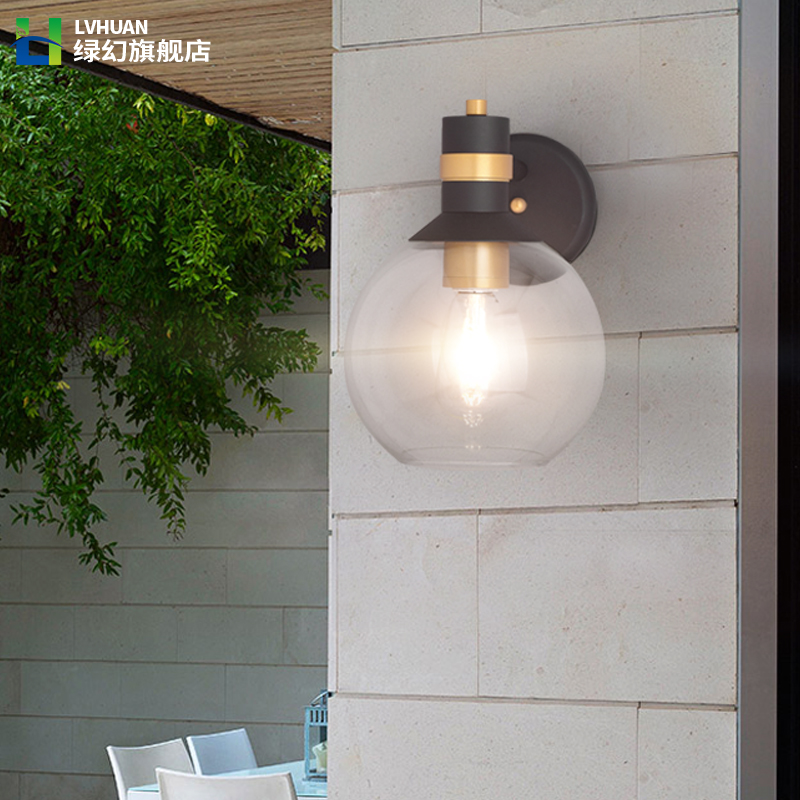American Minimalist Outdoor Patio Wall Lamp Outdoor Gate Outlet Waterproof Wall Light Aisle Hallway Wall Lamps