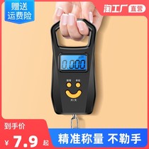 High-precision portable electronic scale household small mini portable spring scale hand hook express scale small scale